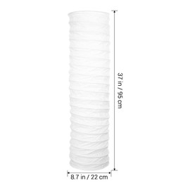 STOBOK Rice Paper Floor Lamp Shade Nordic Style Table Light Cover Floor Standing Lampshade Protector Cover Replacement for Home Hotel Bedside Desk Table Wall Floor Lamp