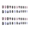RTRTGS 2 Colours 48 Pieces Matte False Nails for Gluing