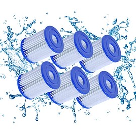 Mscomft For Bestway Size I Filter Cartridge for Pools, for Bestway Swimming Pool Easy Set Filter Cartridge Replacement (6 PCS)