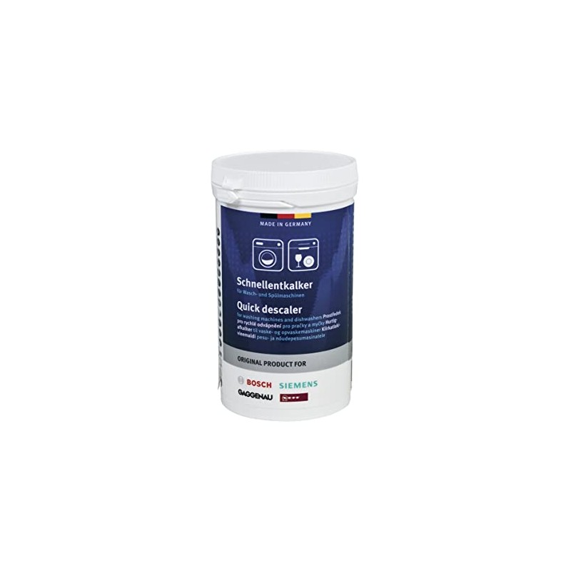 Bosch, Siemens, Neff, Gaggenau Quick Descaler for Washing Machines and