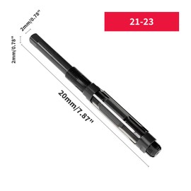 Adjustable Hand Reamer 21-23mm Hardened HSS Grip Reaming Metric Reaming Drill Bit for Metal DRINYOUNG (21-23)