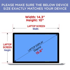 Artemis Shields Matte Anti Glare Premium Screen Protector for Acer Nitro 5 Gaming Laptop 15.6 inch AN515-57-700J 2 Pack