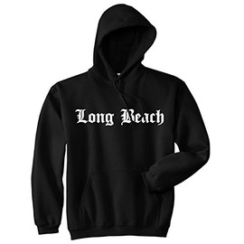 Kings Of NY Long Beach State City California CA Pullover Hoodie Large Black