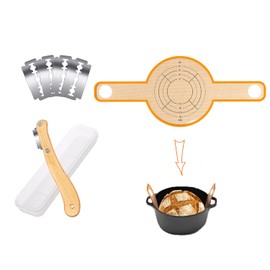 HUARIKEN Sourdough Bread Baking Supplies, Silicone Bread Sling Dutch Oven, Bread Lame Scoring Tool Bread Making Tools, Reusable Non-stick Baking Mat With Extra Long Handles Transfer Sourdough Bread