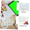 Gadpiparty 6pcs Clear Plastic Protractor Ruler with Rotating Indicator for