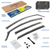 Goodyear Shatterproof in-Channel Window Deflectors for Hyundai Sonata 2020-2025, Rain