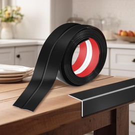 Flexible Wall Corner Protector 2.4 in x 10 Ft Black