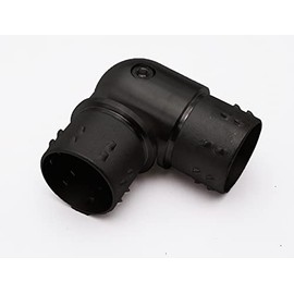Top Hardware Stainless Steel 316 Railing Connector Adjustable 90° ~ 180° Flush Joiner Elbow Connector for 2'' OD 16 Gauge Pipe Tubing, Matt Black Finish, For 2''OD Tube (Adjustable 90° ~ 180°)