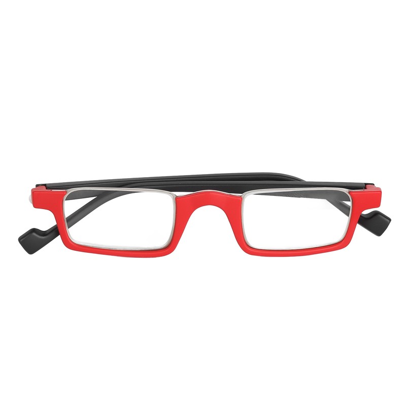 Half Rim Reading Glasses High Definition Spring Hinge Fashionable Rectangular