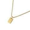 Ajo! Necklace with letters on plate 18 carat gold-plated -