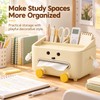 Multifunctional Desktop Organizer for Office and Home – Cute Beige
