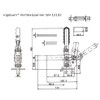 INGDAUM® GH-12132 Vertical Tensioner, Adjustable Toggle Lever Tensioner, Quick Release,