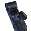 HISDERN Black Royal Blue Ties for Men Floral Mens Ties