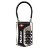 Master Lock 4697EURDNKL Combination Travel Padlock TSA Certified, Nickel, 9,3