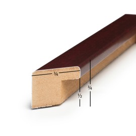 Frame USA 20x30 Picture Frame, Dark Red, Corporate Thin Series, Wall Hanging Frame with High Clarity Plexiglass