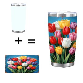 20oz Double Silver Side Tumbler, Hammered Finish Stainless Steelcapacity: 20 oz, color: White