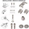 Hihitomorrow Complete Aluminum Anode Kit Compatible with 2004+ Mercruiser Bravo