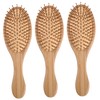 OHPHCALL Bamboo Hair Brush for Scalp Massage Sturdy Wide Tooth