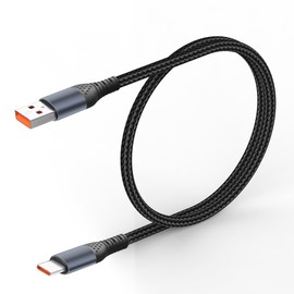 JSADZKJ 66W schnelles Aufladen USB A zu USB C Kabel Nylon geflochtenes Typ C Ladekabel Unterstützung Sync Datenübertragung USB zu USB C Kabel für Phone16/15,Tablet,Laptop,Auto,50cm
