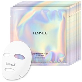 FEMMUE (ファミュ) Dream Glow Mask PF [Firmness] Citrus Face Pack Face Mask Individually Wrapped Moisturizing Genuine Japanese Product 1.01 fl oz (30 mL) × 6 pieces