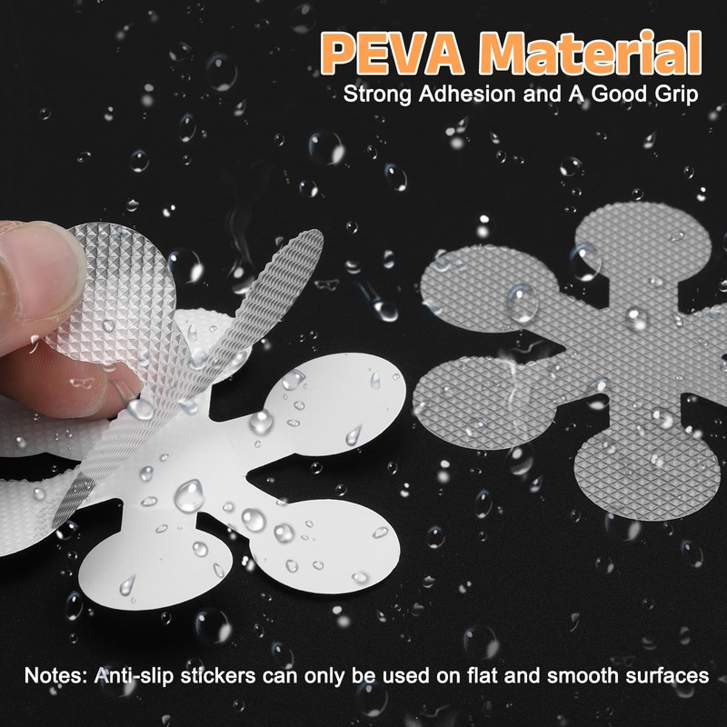 sourcing map 20pcs Non-Slip Bathtub Stickers, Anti-Slip Shower Stickers Showers