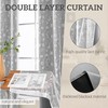 Hynathi Pack of 2 Blackout Double Layered Curtains with Sheer