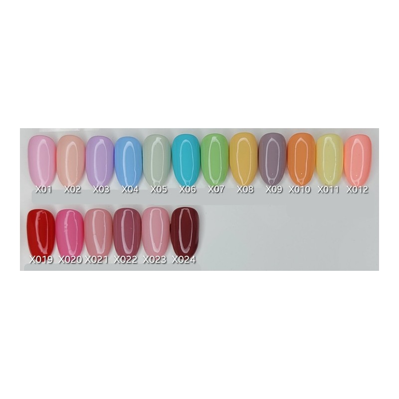 1+1 one-color handmade nail tips, pedi tips - Almond S