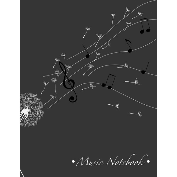 Music Notebook: 100 pages of 8.5" x 11" Blank Sheet