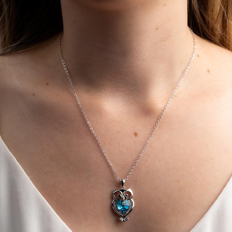 Mayfer | Collar para mujer con dije colgante de búho