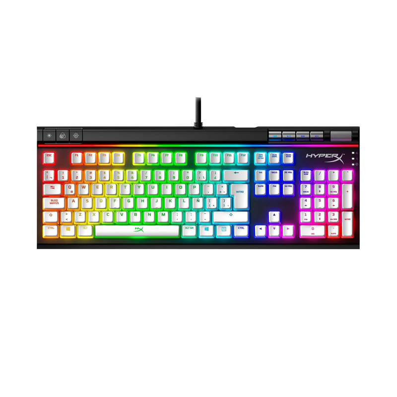 HyperX Pudding Keycaps Teclas ABS de Color Blanco Set Completo