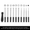 Fdit Vergaserverstellung-Set, Schraubendreher, Kartenwerkzeug, Splined, Pacman, Doppel-D-Einstellwerkzeug-Set, 10 Stück