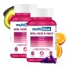 Multiblue Colageno, Biotina, Vitamina D3 - 60 Caps Pack X2