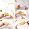 2 Sets Spiral Potato Slicer Set- Handheld Manual Spiralizer for