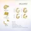 Ear Cuffs 18k Gold Plated 925 Sterling Silver Fake Ear