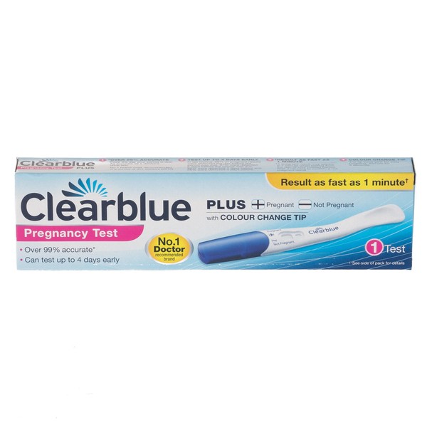 Clearblue Pregnancy Test with Colour Change Tip, 1 Test