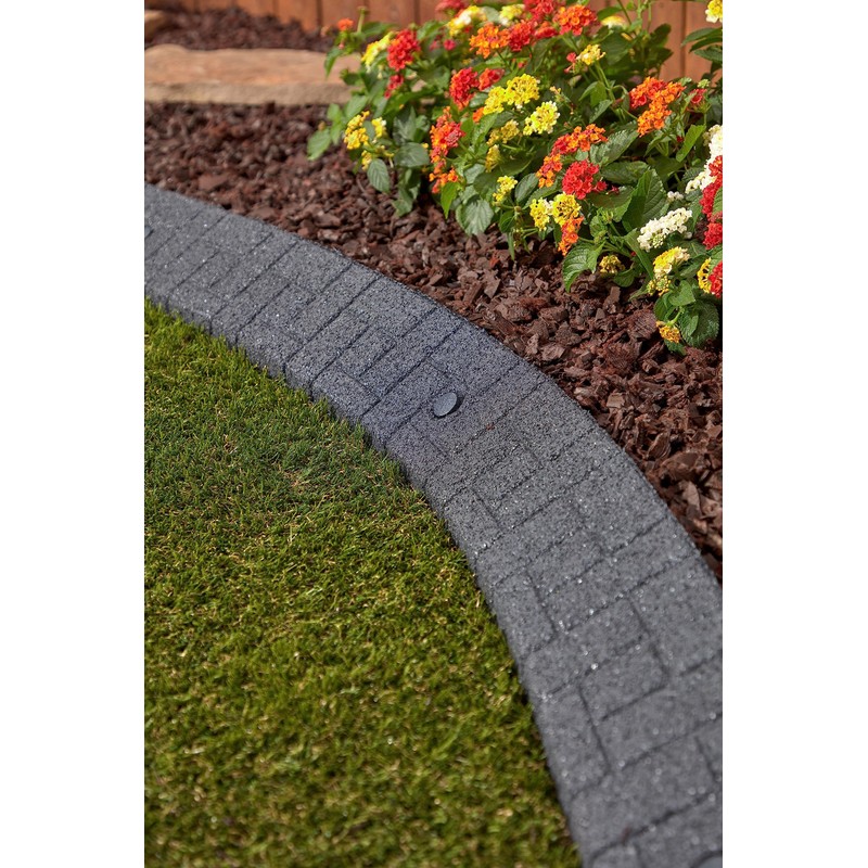 Rubberific Premium Rubber Angled Terracotta Landscape Edging - 4 ft.