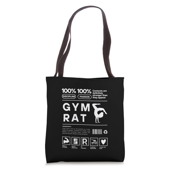 Funny Gymnastics Definition Gymnastics Rhythmic Gym Rat Tote Bag