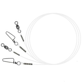 Vipfish 80 Pre-Tied Dropper Loops, 60LB Monofilament Fishing Line, 16 Inch Spacing with 5-6 Inch Loop, Saltwater Freshwater Fishing Leader Rigs for Bottom Fishing