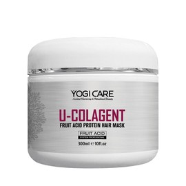 YOGI CARE U-COLAGENT Fruit Acid Collagen Protein Hair Mask – Deep Nourishing Treatment for Dry, Damaged Hair – Strengthen, Repair, and Restore – Suitable for All Hair Types 300ml / 10 fl.oz