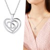 Silver Necklaces for Women Solid 925 Pendant Necklace for Girlfriend