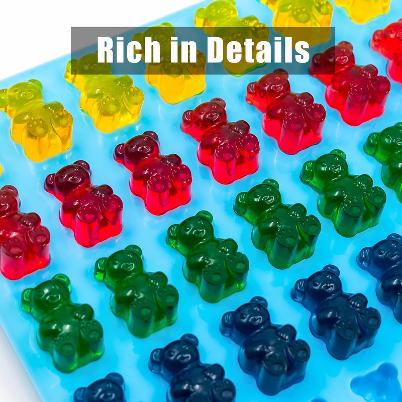 WARM TIME Large Gummy Bear Mold Candy Molds, Non-Stick Silicone