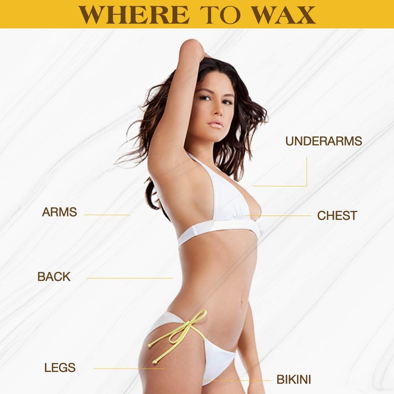 GiGi Hair Removal Wax Strips for Body - Pre-Waxed with