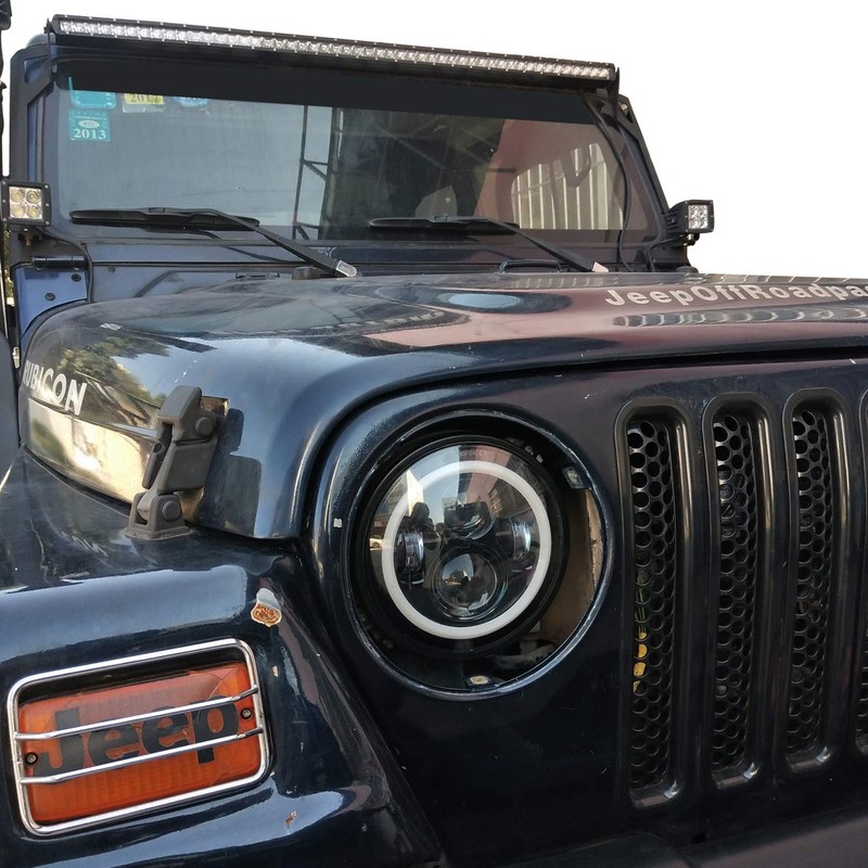 Hooke Road Wrangler TJ Headlight Rings Mounting Bracket Retaining Replacement