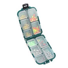 VOANZO 156 Piece Fishing Tackle Box - Sleeve Hooks, Bite Lead, Carla Rods, Space Beans - Freshwater and Saltwater Fishing