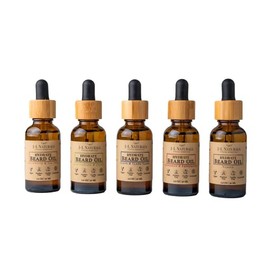 J&L Naturals | Beard Oil for Men | Moisturize, Beard Care | 100% Natural Ingredients With Argan Oil, Jojoba Oil, Coconut Oil | Cruelty Free, Vegan, Paraben Free (Variety, 1 Fl Oz (Pack of 5))