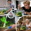 Sifone per Acquario con Pompa Manuale, Include Tubo, Pompa, Supporto
