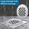 2 Pack 4-1/4 Inch OD Shower Drain Cover, 18/8 Stainless