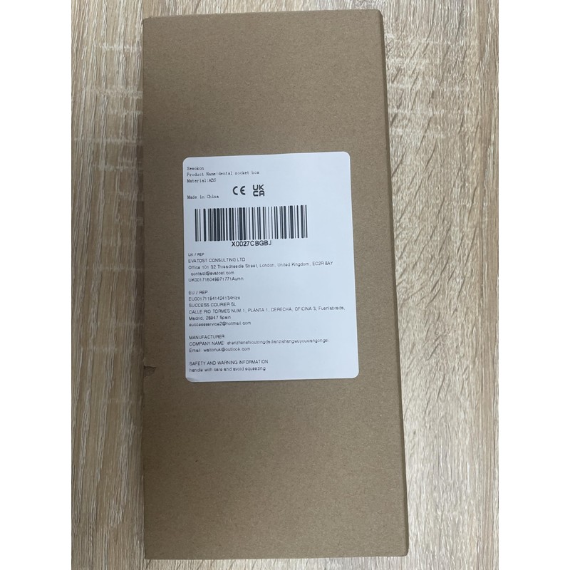 Sewokon Denture Box Denture Box Cleaning Box, black, fresh