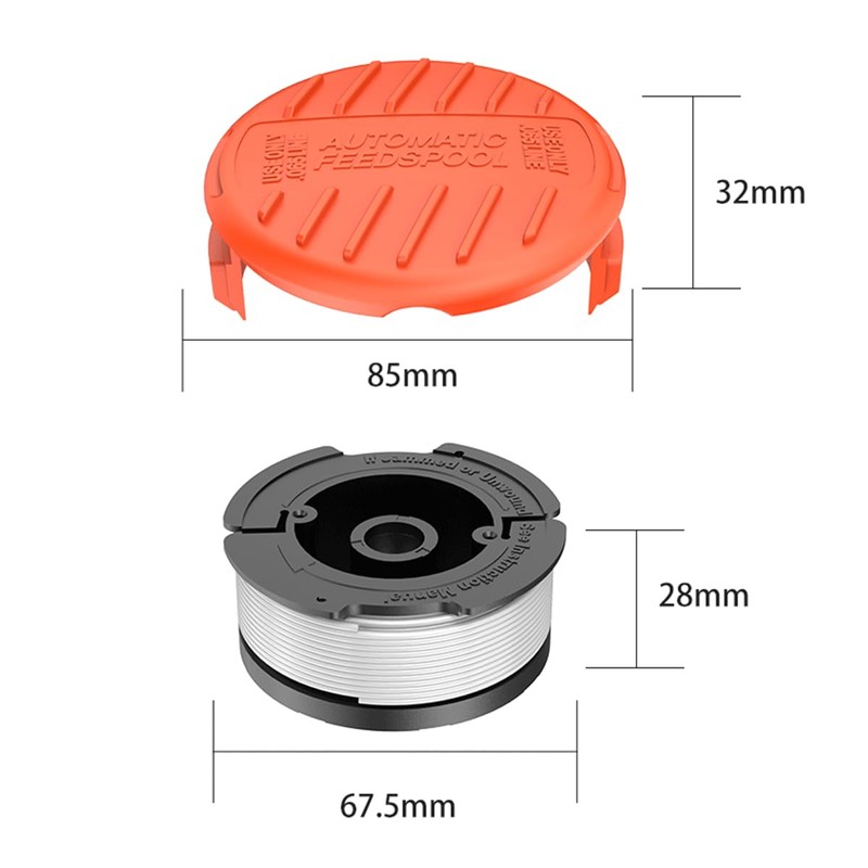 Alnicov Trimmer Line for Black + Decker AF-100 30 Feet/0.065