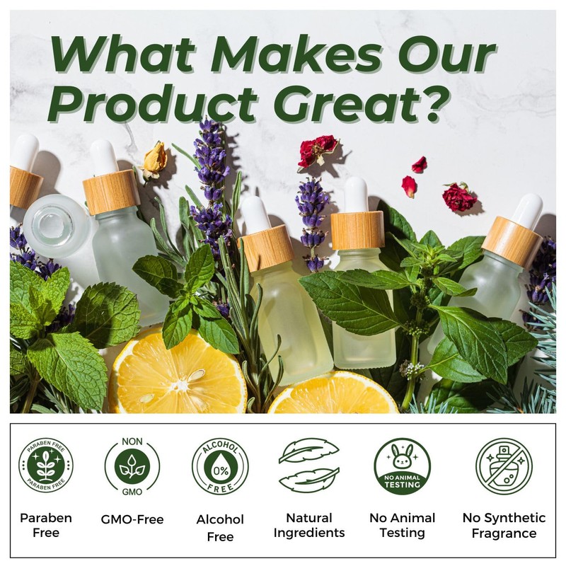 Essential Oils Set (Eucalyptus, Lavender, Lemongrass, Peppermint, Tea Tree, Orange)